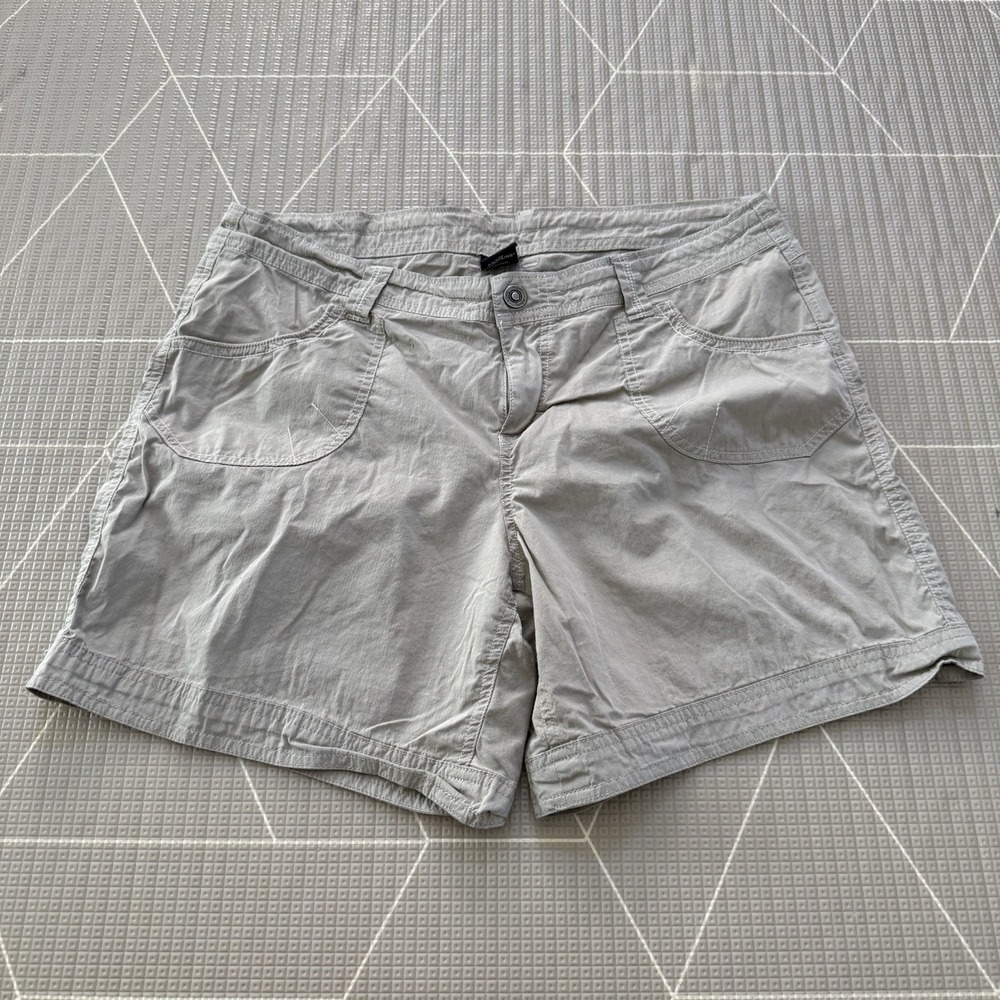 Kuhl Kontra Beige Shorts Hiking Cotton Nylon Blend Women's 14 Outdoor Hiking